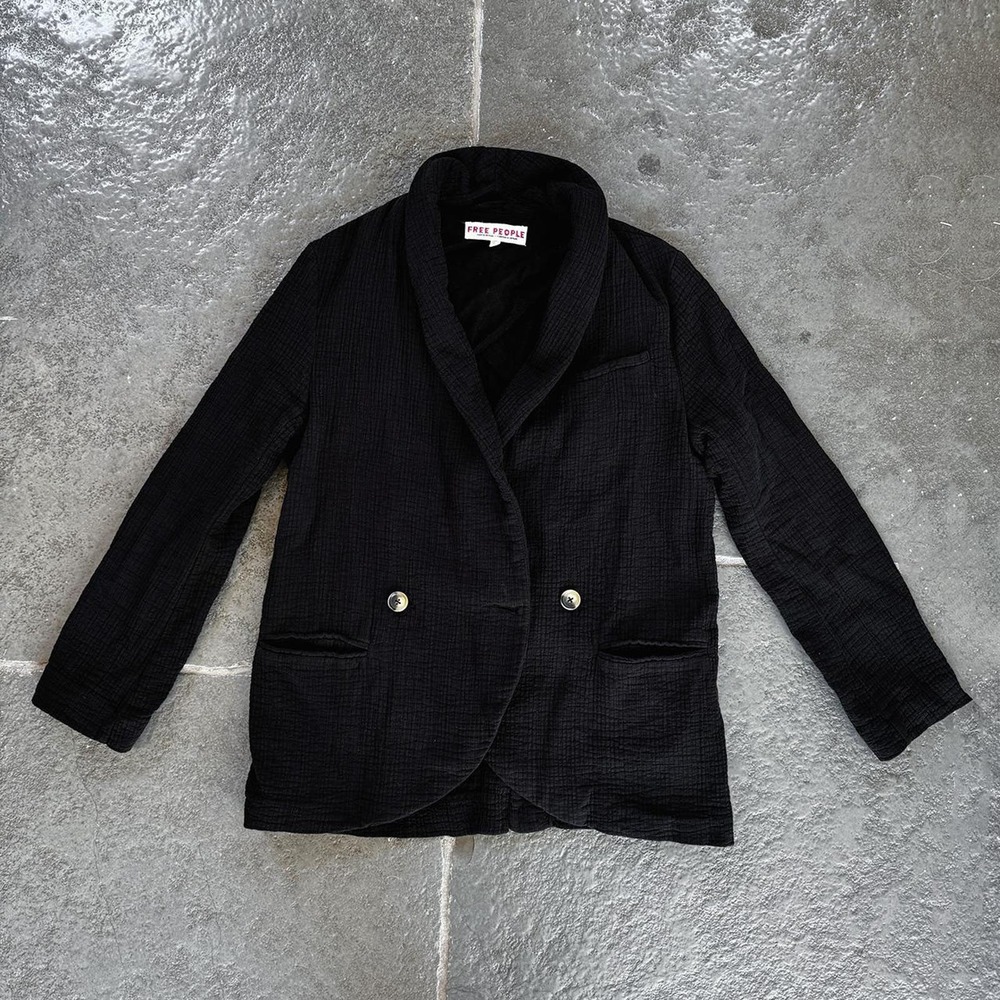 Free people black blazer XS